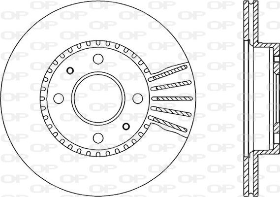 OPEN PARTS Bremžu diski BDR1708.20